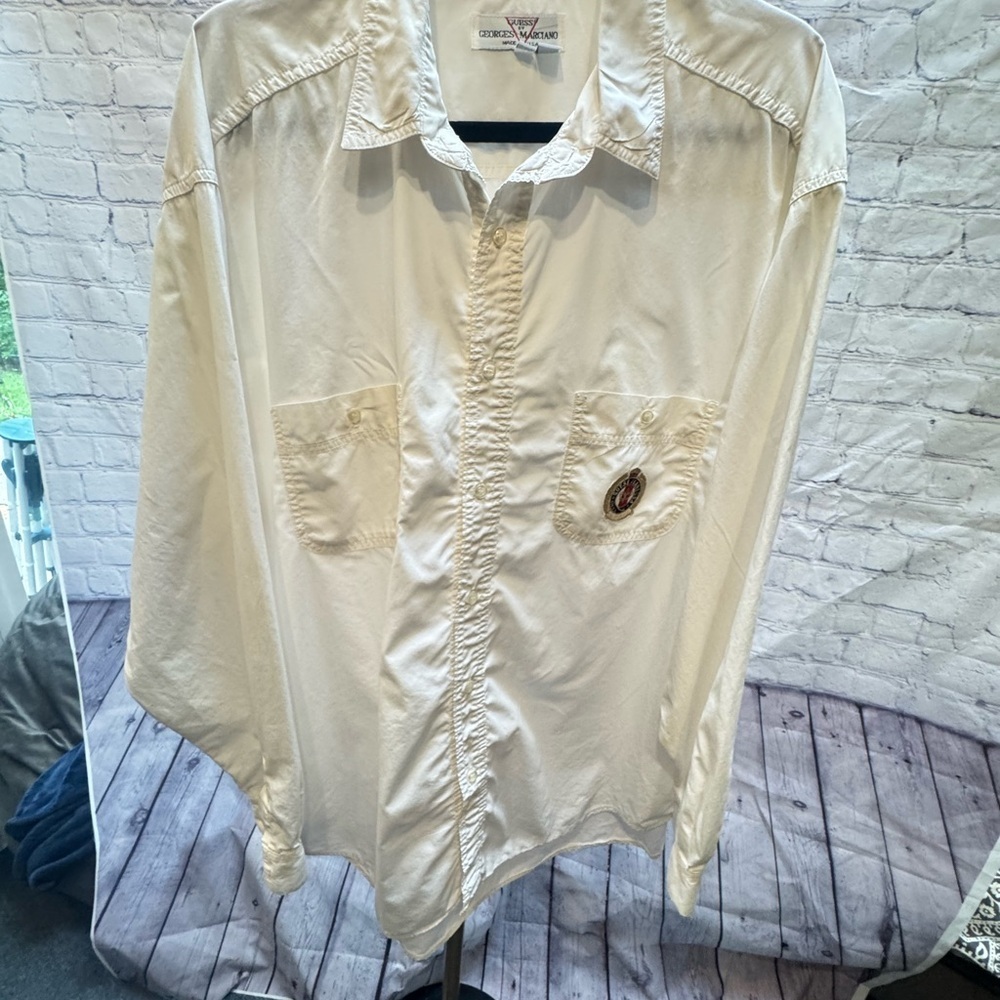 Guess Georges Marciano vintage 1986 button-front shirt size LARGE MENS
